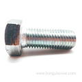 Carbon steel DIN931 hex bolt with thick shank